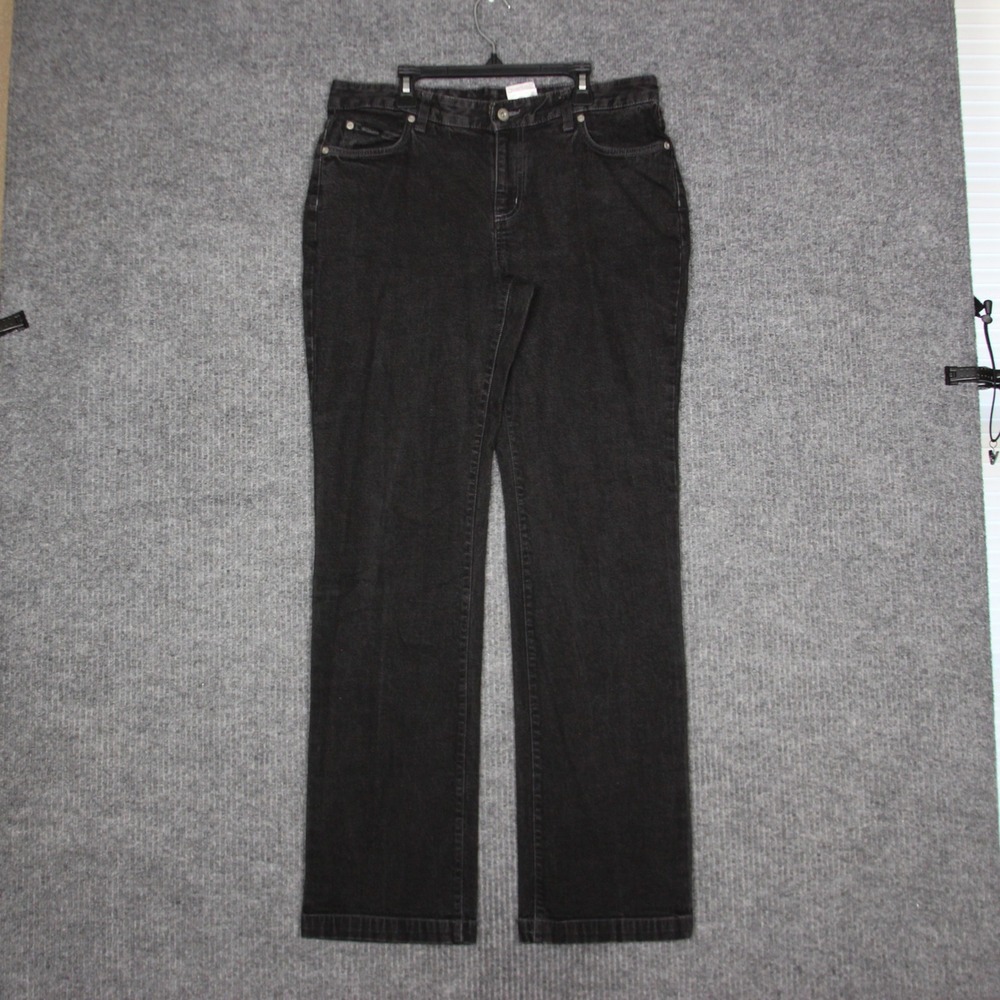 Columbia Sportswear Women's Black Jeans Size 10 Regular Fit Straight Leg Denim
